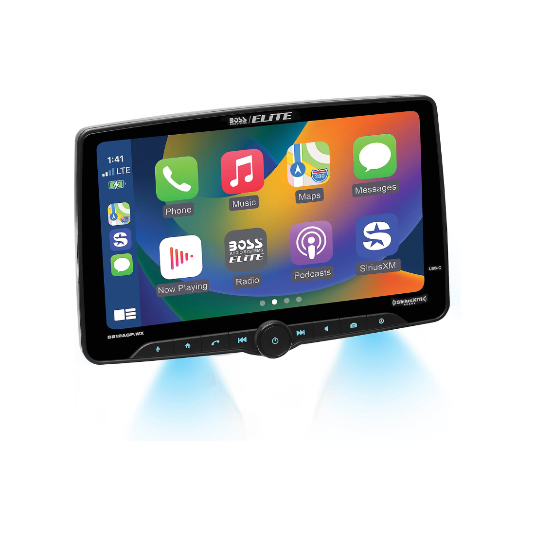 Boss Audio BE12ACP.WX 1-DIN 12" Touchscreen Digital Mechless Multimedia Receiver