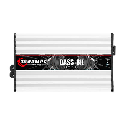 Taramps BASS 8K 1-CH Monoblock 8000W RMS 1-Ohm Class-D Car Audio Amplifier