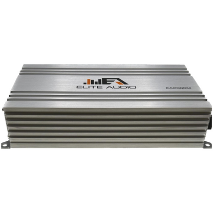 Elite Audio EA2000M 1-CH Monoblock 1000W@1-Ohm Car Amplifier w/ Remote Bass Knob