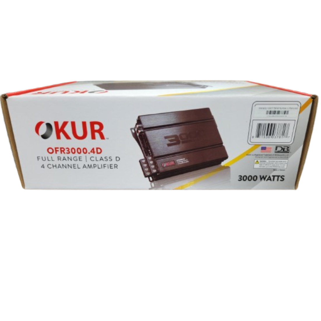 OKUR OFR3000.4D 4-Channel 3000 Watts Full-Range Class-D Car Audio Amplifier