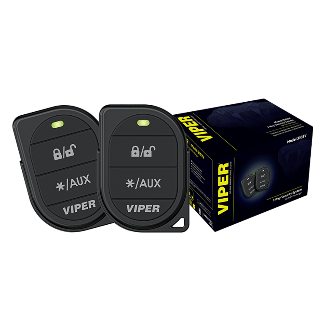 Viper 3103V 1-Way 2-Button Keyless Entry Security System Up to 1/4 Mile Range