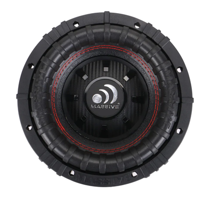Massive Audio GTR82 8" 1000W Peak Dual 2-Ohm Voice Coil Car Subwoofer w/ Grill