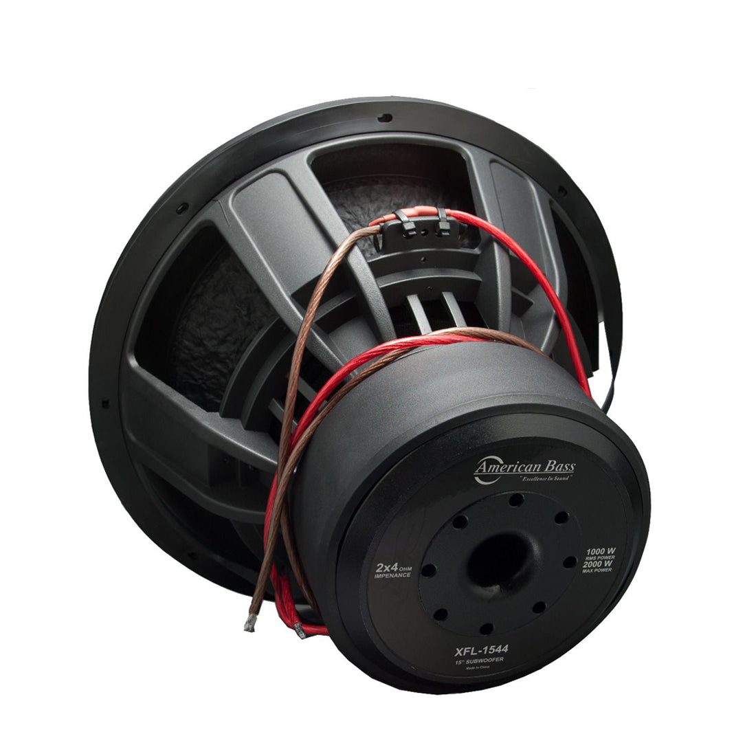 American Bass XFL-1544 15" 2000W Max Dual 4-Ohm Voice Coil DVC Car Subwoofer