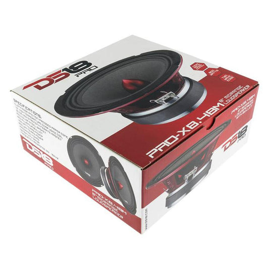 DS18 PRO-X8.4BM 550 W Max 8" 4-Ohm Stereo Car Audio Midrange Loudspeaker