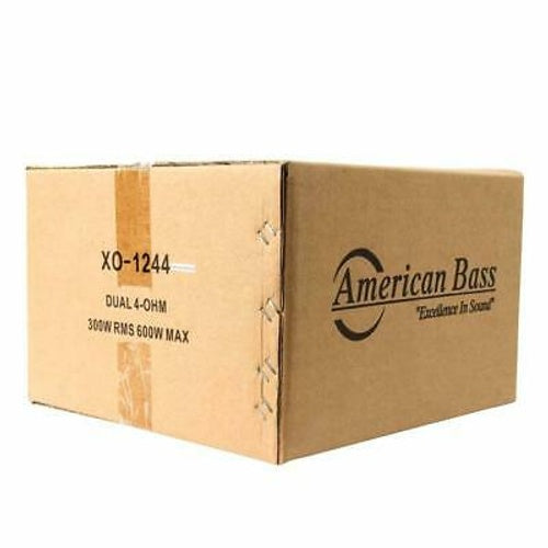 American Bass XO-1244 600 W Max 12" Dual 4-Ohm DVC Stereo Car Audio Subwoofer