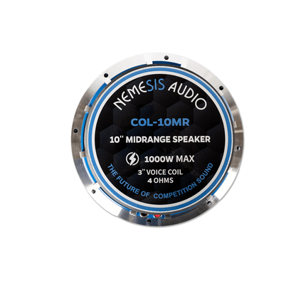 Nemesis Audio COL-10MR 10" 1000W Peak 4-Ohm Car Midrange Speaker (Single)