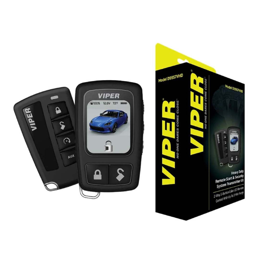 Viper D9957VHD 2-way 5-button Color LCD Remote Start & Security Transmitter Kit