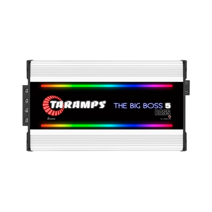 Taramps THE BIG BOSS 5 BASS Monoblock 5000W RMS 0.5 to 2 Ohms Amplifier (White)