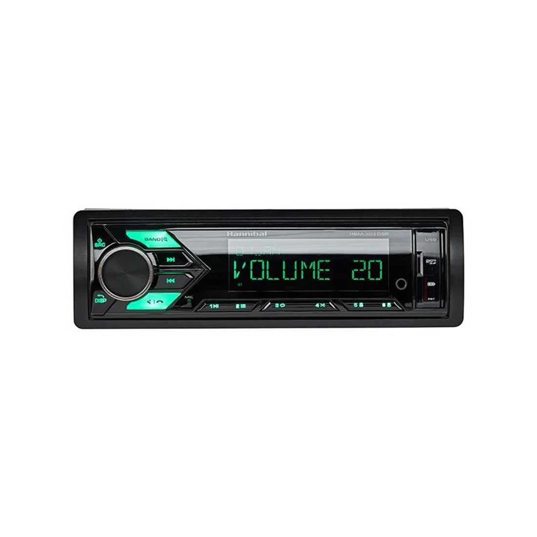 Deaf Bonce Hannibal HBM-303 DSP 1-DIN MP3 Bluetooth Head Unit Receiver w/ DSP