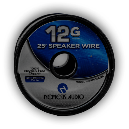 Nemesis Audio NM-12G/25 12-Gauge 100% Oxygen-Free Copper Speaker Wire 25FT