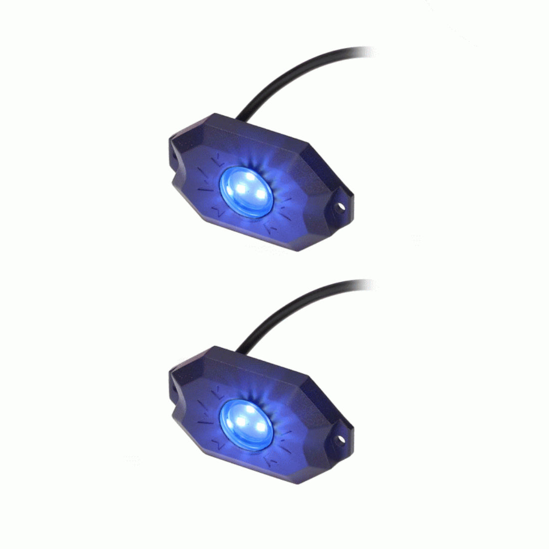 Metra DL-ROCKB IP67 Rated Single Color Universal LED Blue Rock Lights - 2 Pack