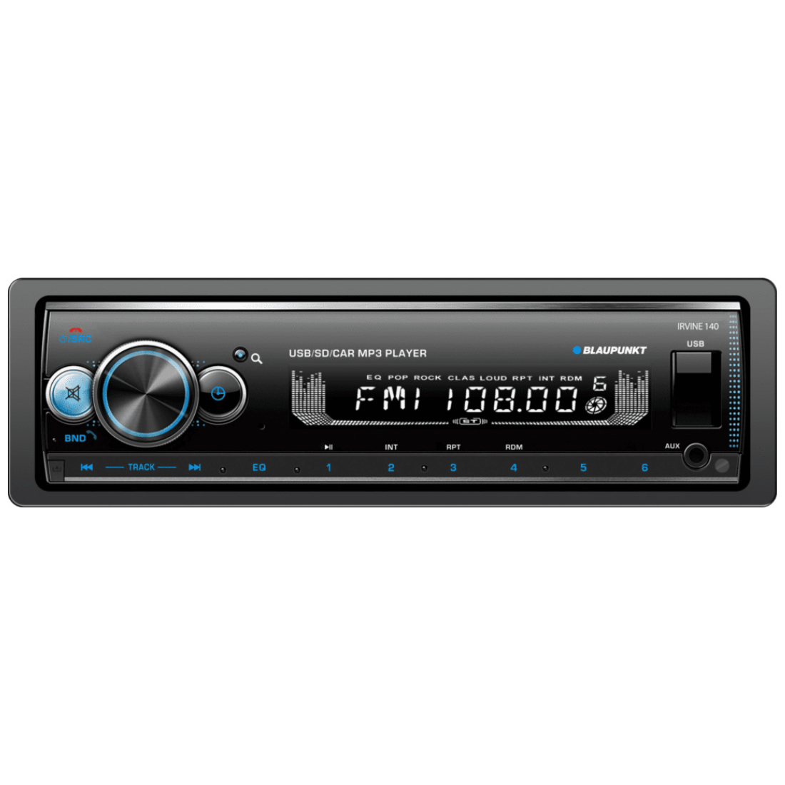 Blaupunkt IRVINE 140 1-DIN MP3/USB/SD/AUX-In Car Stereo Receiver w/ Bluetooth