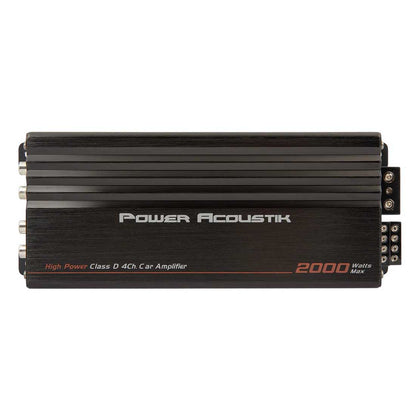 Power Acoustik MICRO4-2000D 4-Channel 2000W Max Class-D Full-Range Amplifiers