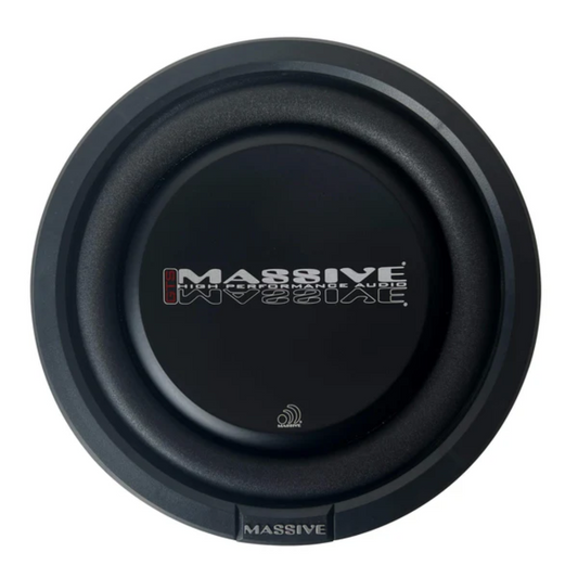 Massive Audio GTS8 8" 400W Peak Dual 4-Ohm Voice Coil Shallow Mount Subwoofer