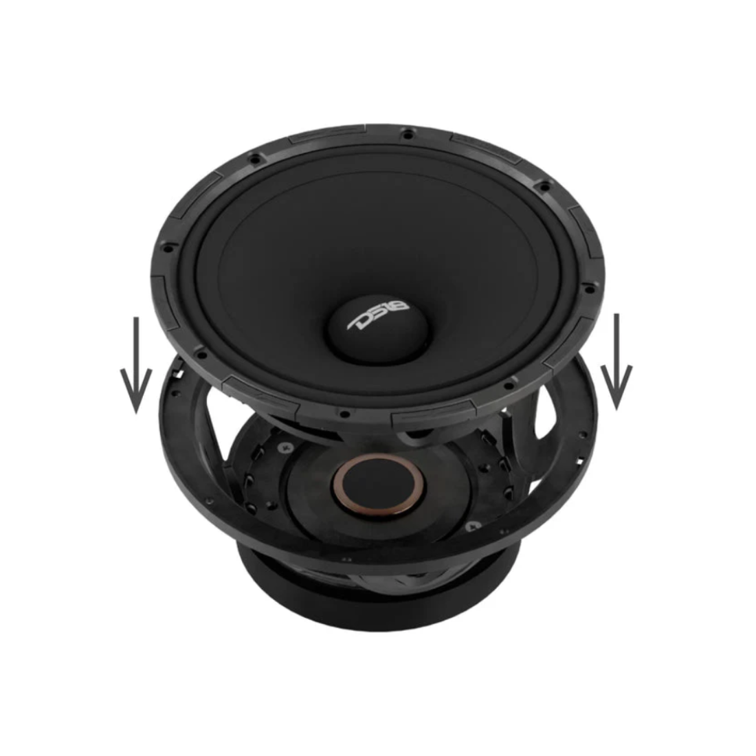 DS18 PROJECT360.84 8" 600W Max 4-Ohms Rotating Cone Ferrite Mid-High Loudspeaker