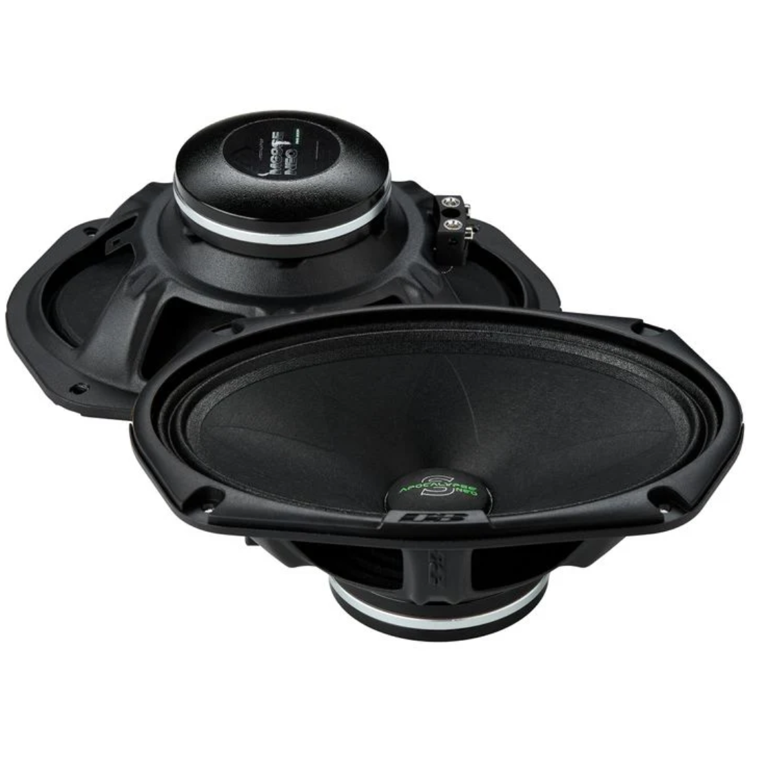 Deaf Bonce M69SE NEO 6" x 9" 400W Max 4-Ohm Neodymium Midrange Speakers (Pair)