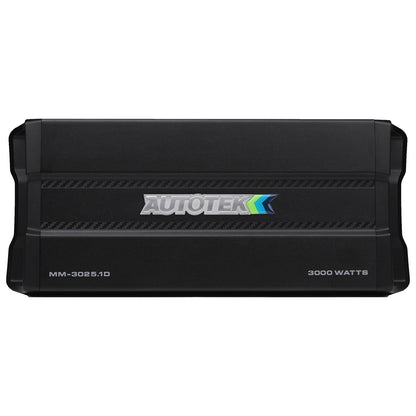 Autotek MM-3025.1D 3000W Max 1-CH Monoblock Class-D Car Audio Compact Amplifier