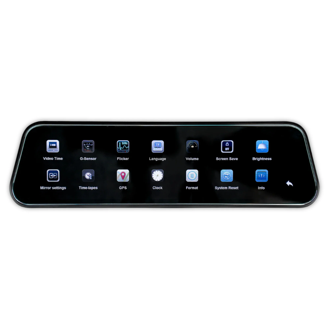 Pipeman's IS-RVDVR-99 9.66" Rear-View Mirror Monitor w/ Digital Video Recorder