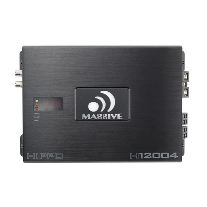 Massive Audio H12004 4-Channel 200W RMS x 4 @ 4-Ohm Full-Range Digital Amplifier