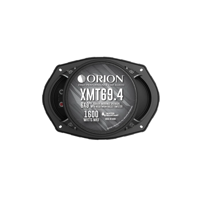 Orion XMT69.4 6" x 9" 1600W Max 4-Ohm Water Resistant Midrange Speakers (Pair)