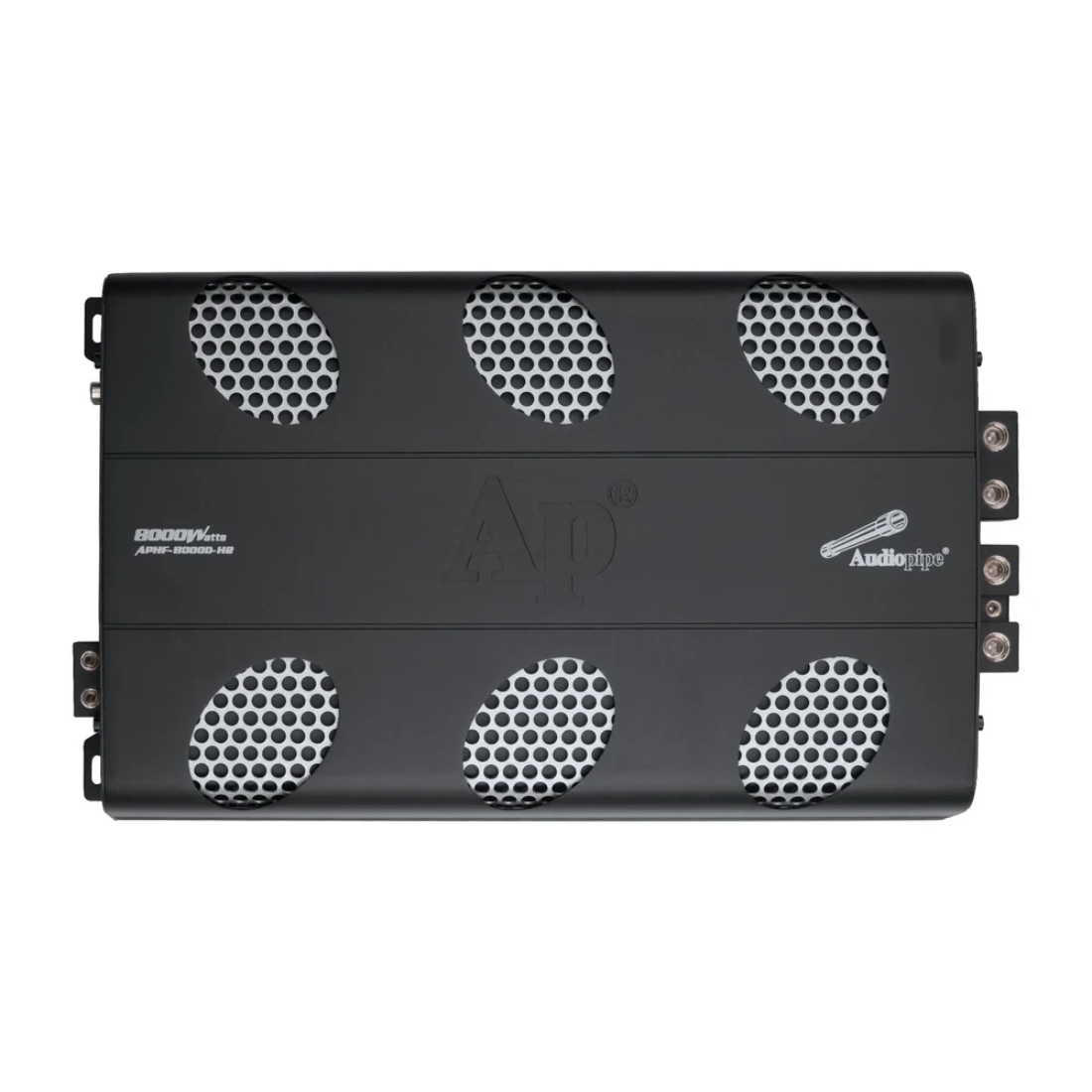 Audiopipe APHF-8000D-H2 Monoblock 8000W Max Class-D Full-Range MOSFET Amplifier