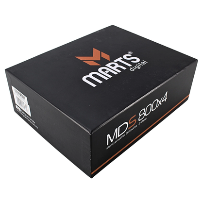 Marts Digital MDS800X4 4-Channel 800W RMS 2-Ohm Full-Range Class-D Car Amplifier