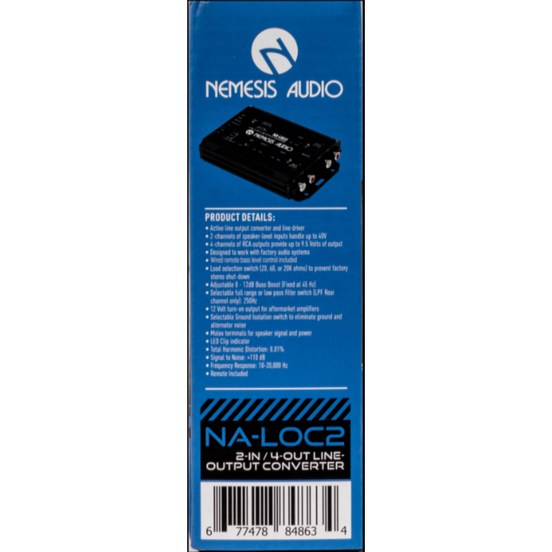 Nemesis Audio NA-LOC2 2-IN / 4-OUT Active Line-Output Converter and Line Driver