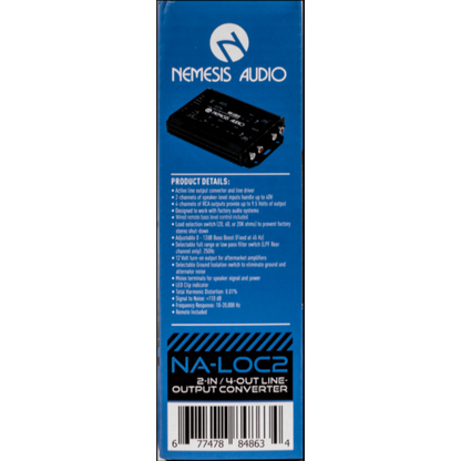 Nemesis Audio NA-LOC2 2-IN / 4-OUT Active Line-Output Converter and Line Driver