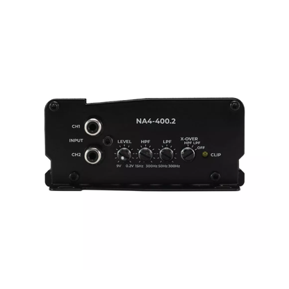 MB Quart NA4-400.2 2-Channel 400W Max Marine Powersports Class-D Amplifier