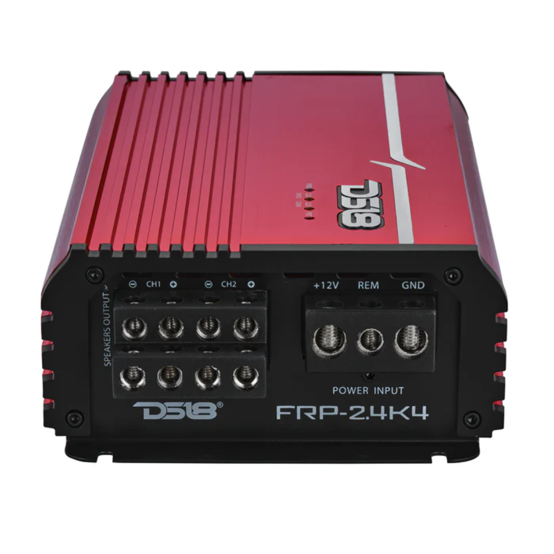 DS18 FRP-2.4K4/RD 4-Channel 2400W RMS Full-Range Class-D Amplifier (Red)