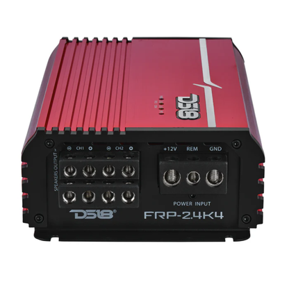 DS18 FRP-2.4K4/RD 4-Channel 2400W RMS Full-Range Class-D Amplifier (Red)