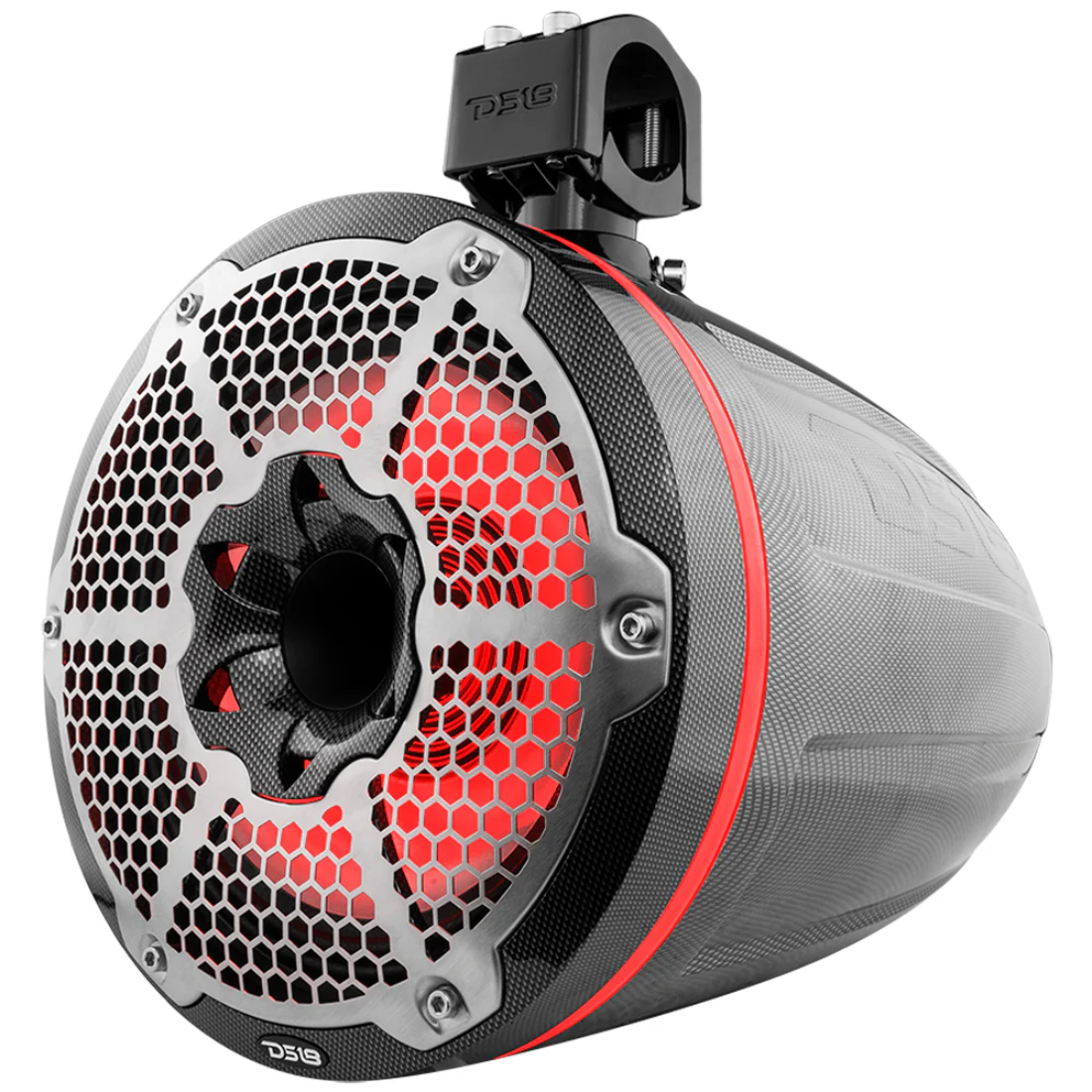 DS18 CF-X10TPNEO 10" 900W Max Neodymium Marine Tower Speakers w/ RGB (Pair)