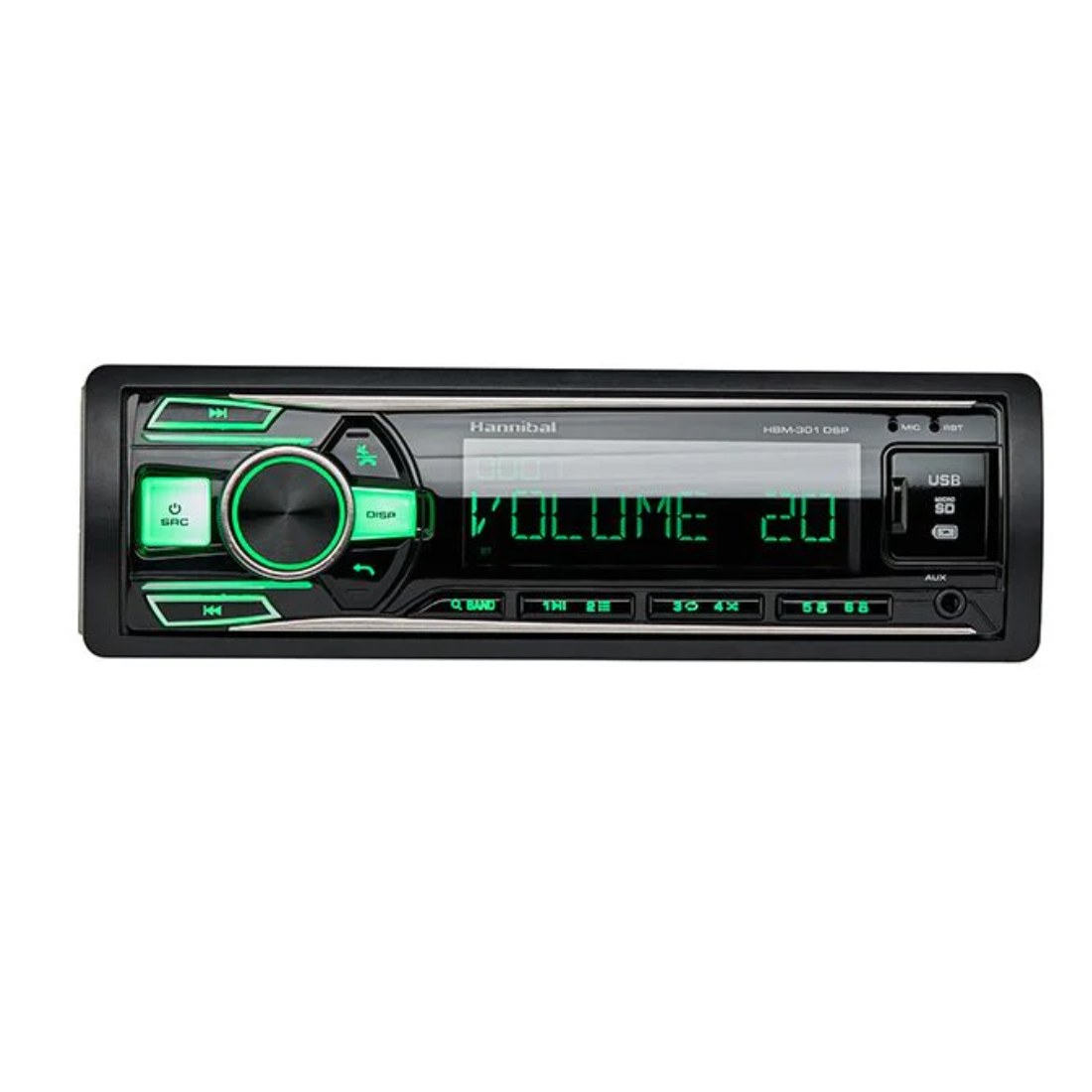 Deaf Bonce Hannibal HBM-301 DSP 1-DIN MP3 Bluetooth Head Unit Receiver w/ DSP