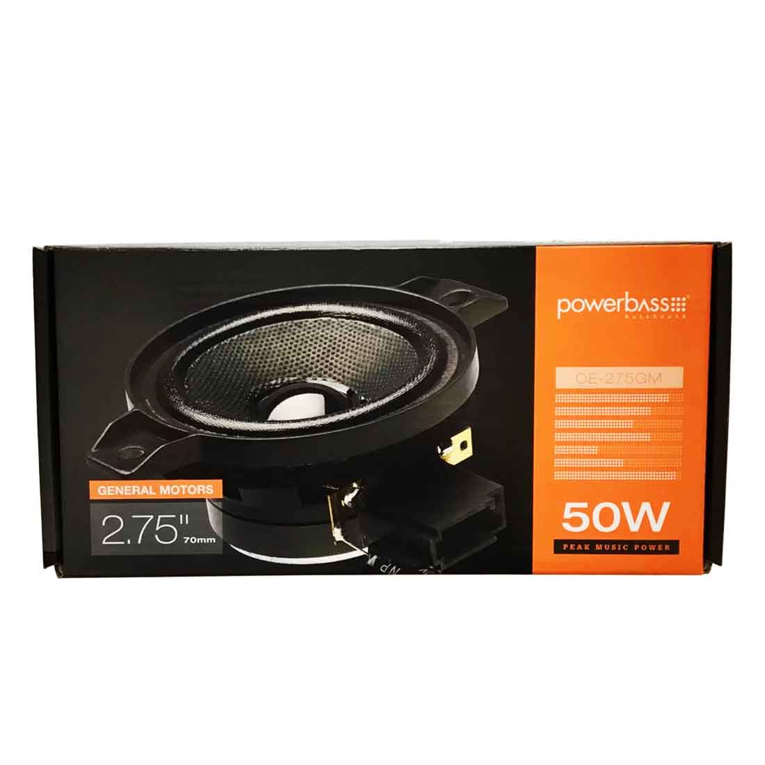 PowerBass OE275-GM 2.75" 50W Max 4-Ohm OEM Replacement Speakers for Chevy/GMC