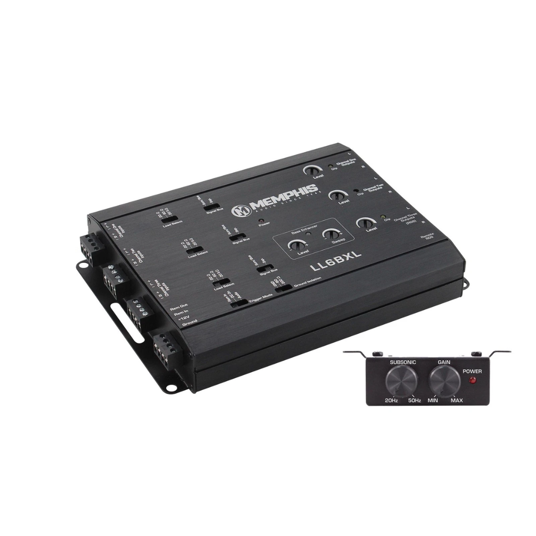Memphis Audio LL6BXL 6-Channel Line Output Converter LOC with Bass Enhancer