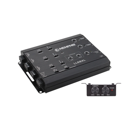 Memphis Audio LL6BXL 6-Channel Line Output Converter LOC with Bass Enhancer