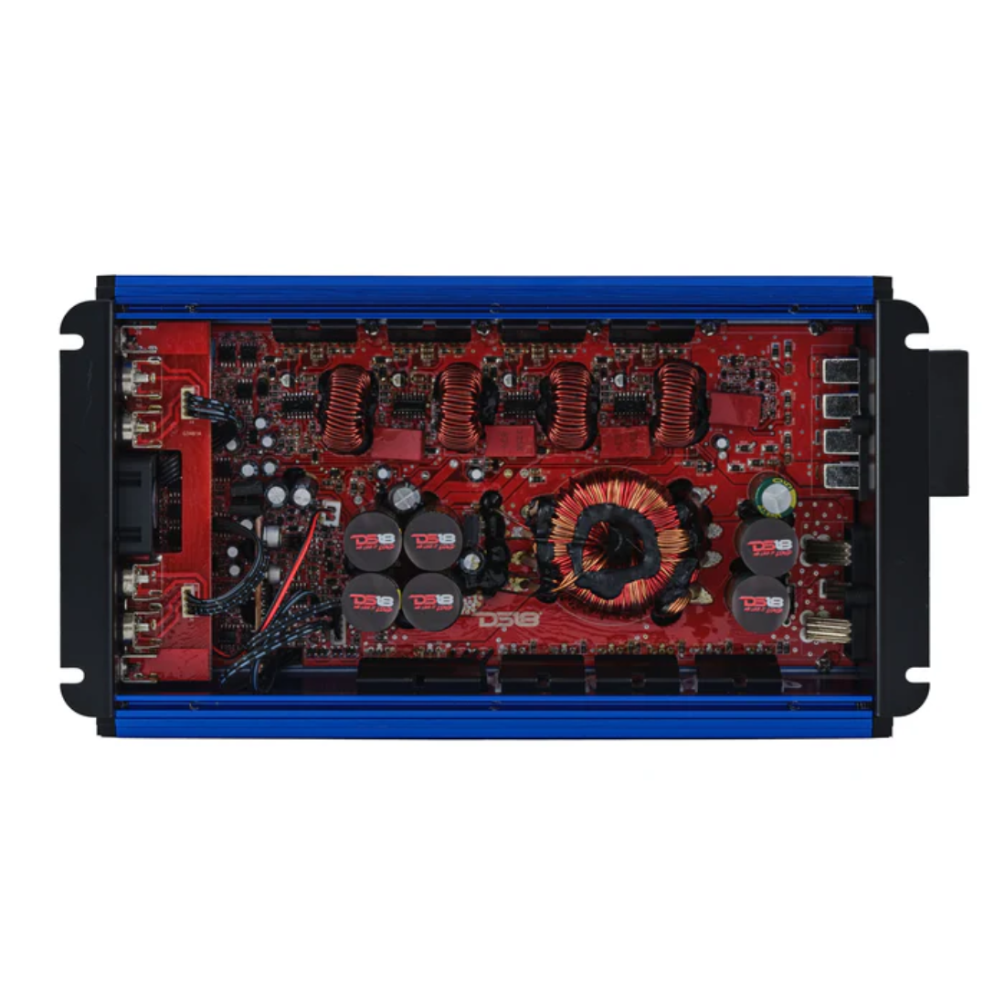 DS18 FRP-2.4K4/BL 4-Channel 2400W RMS Full-Range Class-D Amplifier (Blue)