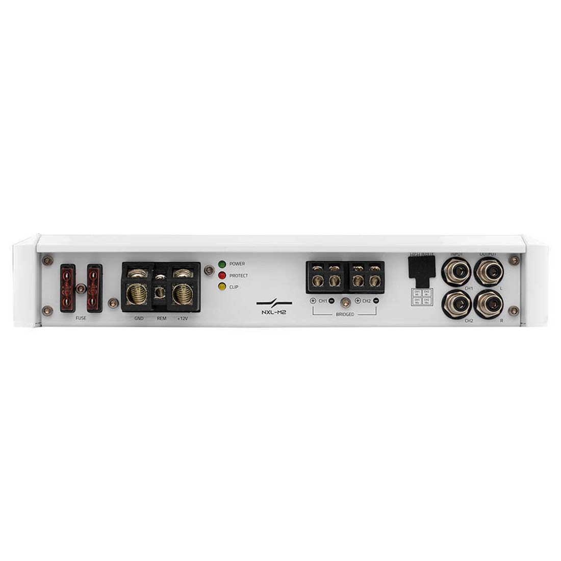 DS18 NXL-M2 1500W Peak 2-Channel Full-Range Class-D IPX5 Marine Grade Amplifier