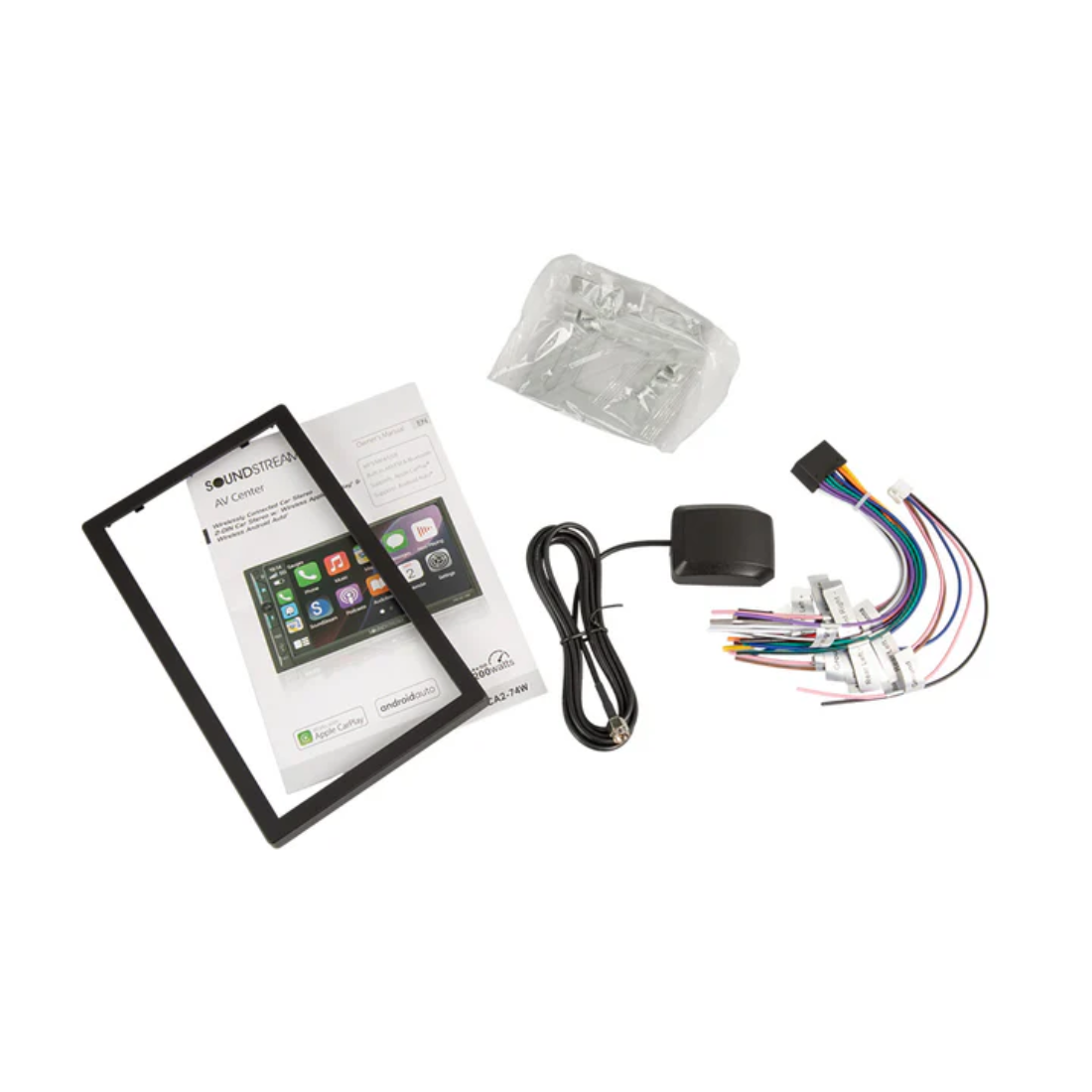 Soundstream VRCA2-74W 7" Digital Media Receiver w/ Apple CarPlay & Android Auto