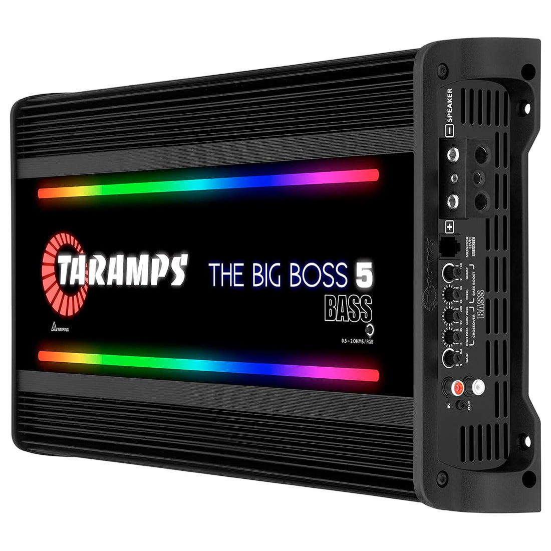 Taramps THE BIG BOSS 5 BASS Monoblock 5000W RMS 0.5 to 2 Ohms Amplifier (Black)