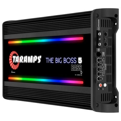 Taramps THE BIG BOSS 5 BASS Monoblock 5000W RMS 0.5 to 2 Ohms Amplifier (Black)