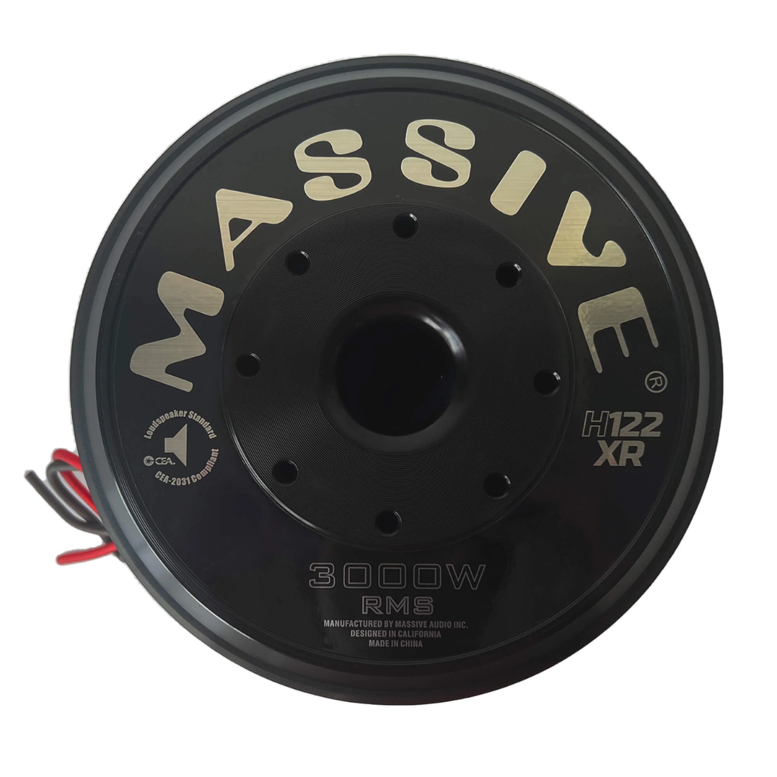 Massive Audio H122XR 12" 6000W Peak Dual 2-Ohm 4" Voice Coil DVC Mega Subwoofer