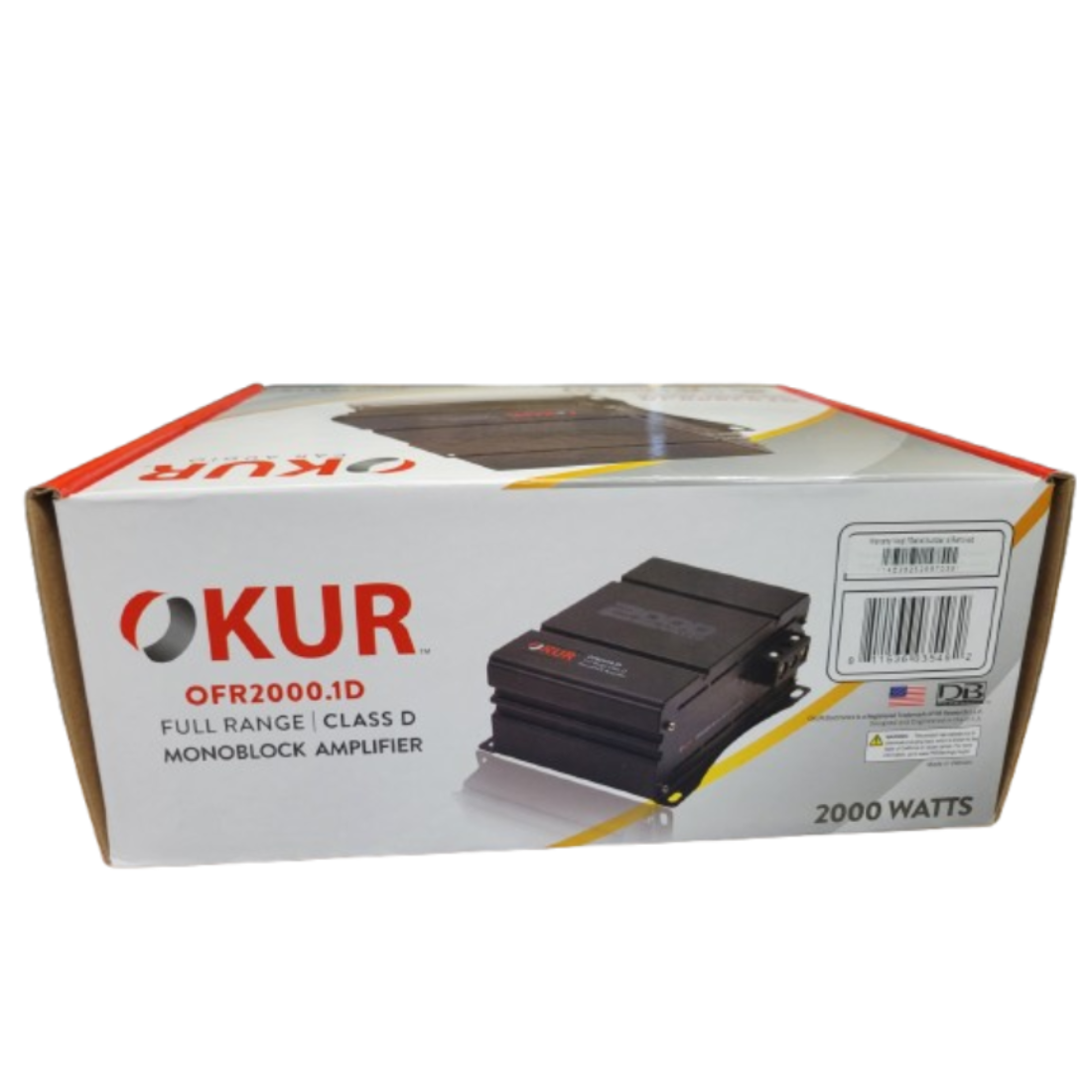 OKUR OFR2000.1D 1-CH Monoblock 2000W Full-Range Class-D Car Audio Amplifier