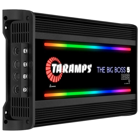 Taramps THE BIG BOSS 5 BASS Monoblock 5000W RMS 0.5 to 2 Ohms Amplifier (Black)