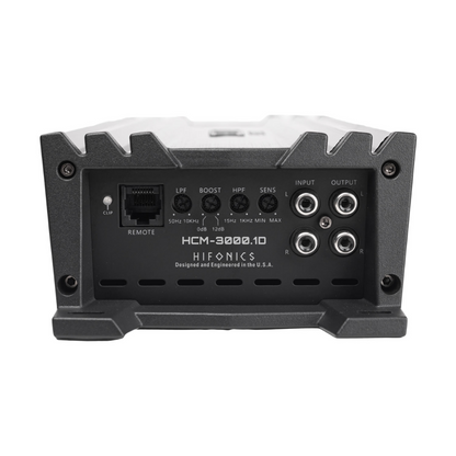 Hifonics HCM-3000.1D Monoblock 3000W Max Super D-Class Ultra-Compact Amplifier