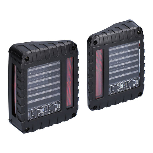 HEISE JP-TL02T LED Bar Taillights for Select Jeep Wrangler JK 2007-2018