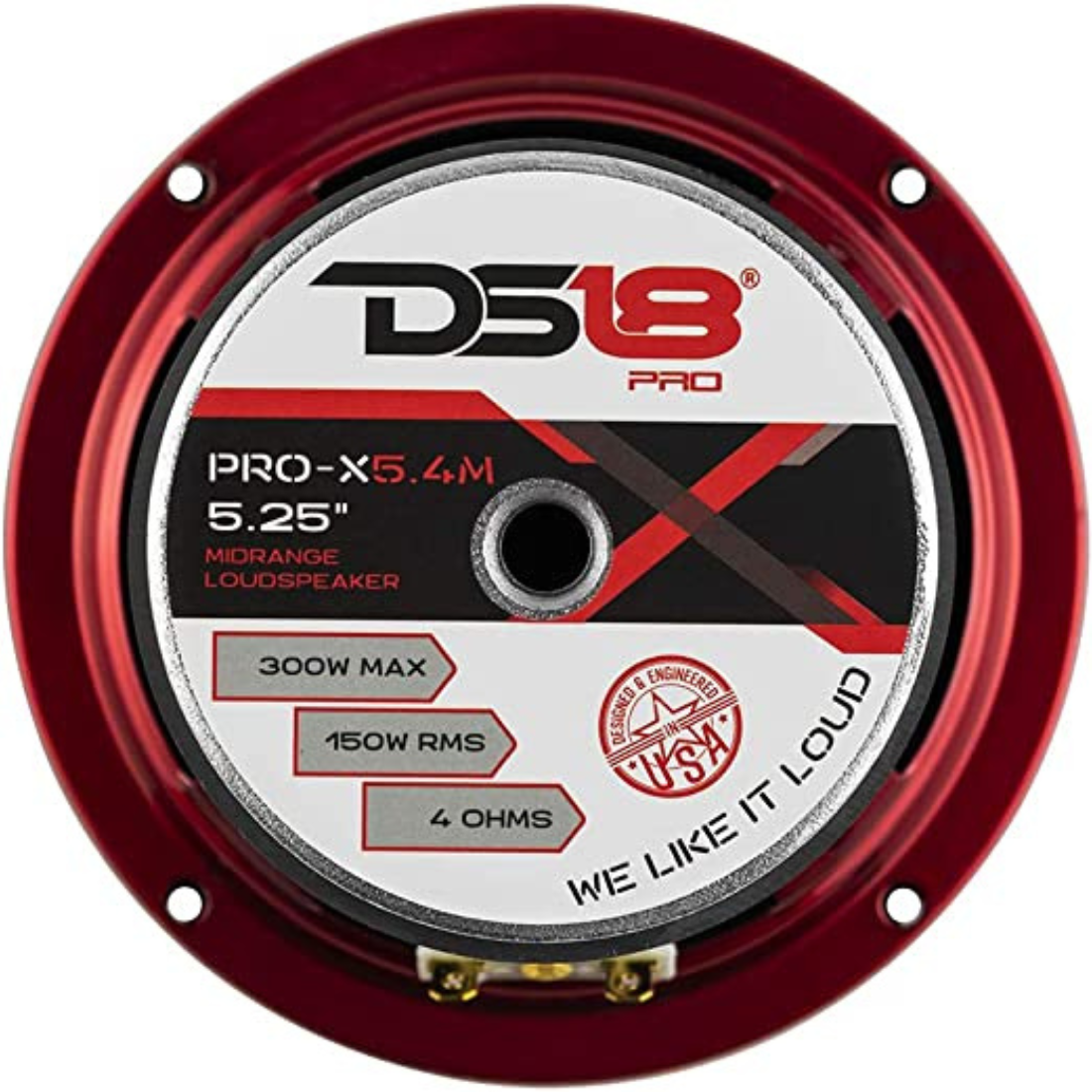 DS18 PRO-X5.4M 5.25" 300 Watts Max 4-Ohms Car Audio Midrange Loudspeaker
