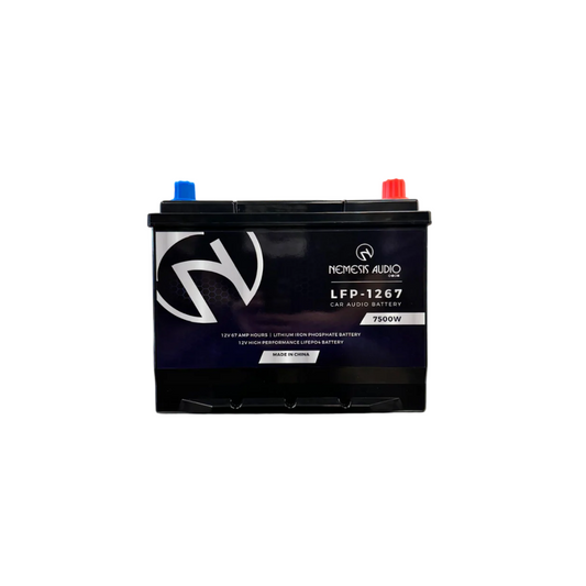 Nemesis Audio LFP-1267 12V 67 Amp Hours 7500 Watts Car Audio Lithium Battery