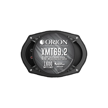 Orion XMT69.2 6" x 9" 1600W Max 2-Ohm Water Resistant Midrange Speakers (Pair)