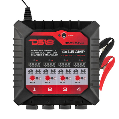 DS18 INF-C1.5AX4 4X1.5A Automatic Smart Lithium AGM Battery Charger & Maintainer